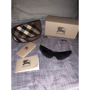 AUTHENTIC BURBERRY 3036 GRADIENT BLACK SUNGLASSES